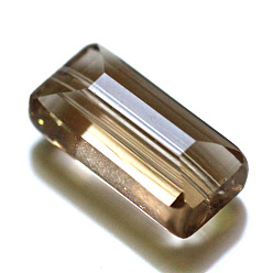 BurlyWood Imitación perlas de cristal austriaco, aaa grado, facetados, Rectángulo, burlywood, 4.55x8x3 mm, agujero: 0.7~0.9 mm