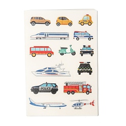 Coloré Papier photo autocollants, pour les enfants, Décorations d'autocollants de fenêtre, voiture, colorées, 12x8x0.01 cm