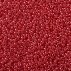 (906F) Ceylon Frosted Grapefruit Toho perles de rocaille rondes, perles de rocaille japonais, givré, (906 f) pamplemousse givré de Ceylan, 11/0, 2.2mm, Trou: 0.8mm, à propos 1110pcs / bouteille, 10 g / bouteille