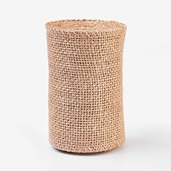 Bois Solide Rouleaux de lin, rubans de jute pour création des crafts, burlywood, 10 cm