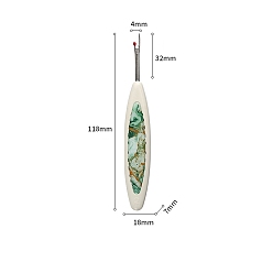Бирюза Пластиковый вспарыватель швов с цветочным узором, удобные вспарыватели стежков для шитья, инструменты для удаления нитей, бирюзовые, 118x18x7 мм