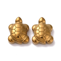 Golden Plated Vacuum Plating Non-magnetic Synthetic Hematite Pendants, Tortoise, Golden Plated, 17x13x5.5mm, Hole: 0.7mm