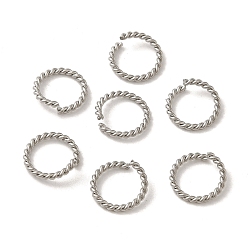 Stainless Steel Color 304 Stainless Steel Open Jump Rings, Spiral, Stainless Steel Color, 10x1.2mm, Inner Diameter: 7.5mm