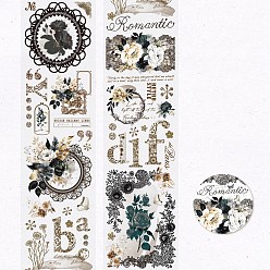 Gris Pizarra Oscura Cintas adhesivas de flores para mascotas, cinta decorativa en rollo, para hacer tarjetas, scrapbooking, diario, planificador, sobre y cuadernos, gris pizarra oscuro, 50 mm, 2 m / rollo