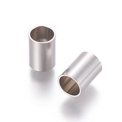 Stainless Steel Color 304 Stainless Steel Tube Beads, Stainless Steel Color, 8.5x6mm, Hole: 5mm