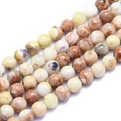 Purple Opal Natural Purple Opal Beads Strands, Round, Alice Blue, 8~8.5mm, Hole: 0.8mm, about 46pcs/Strand, 15.08 inch(38.3cm)