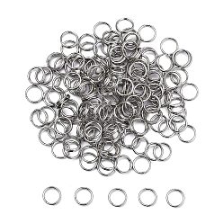Stainless Steel Color 304 Stainless Steel Split Rings, Double Loops Jump Rings, Stainless Steel Color, 8x1.5mm