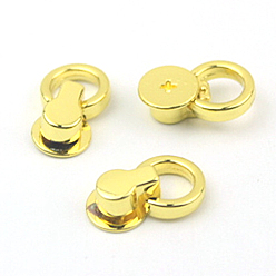 Golden Alloy Round Head Screwback Button, with Screw, Button Studs Rivets for Phone Case DIY, DIY Art Leather Craft, Golden, 1.7x0.65x0.4cm