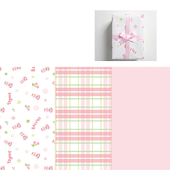 Вишня 6 лист 3 стильная бумага для упаковки подарков, прямоугольные, сложенный букет цветов украшение оберточной бумаги, вишни шаблон, 700x500 мм, 2 лист / стиль