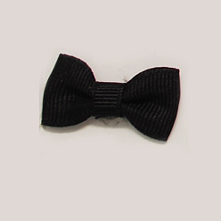 Noir Ornement accessoires, couture artisanat, bowknot et de cheveux arcs, noir, 25~30x15~16x5mm