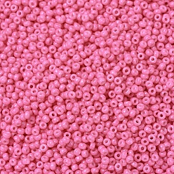 (RR1385) Dyed Opaque Carnation Pink MIYUKI Round Rocailles Beads, Japanese Seed Beads, 11/0, (RR1385) Dyed Opaque Carnation Pink, 2x1.3mm, Hole: 0.8mm, about 50000pcs/pound