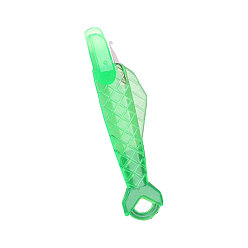 Verde Primavera Media Enhebradores de agujas para máquina de coser con forma de pez, herramienta de guía de aguja de enhebrador de costura rápida, bucle de alambre de coser de plástico, verde primavera medio, 32 mm