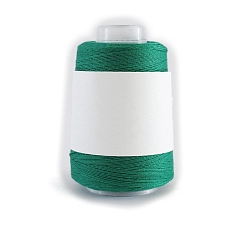 Морско-зеленый 280размер m 40 100% хлопковые нитки для вязания крючком, вышивка нитью, Мерсеризованная хлопчатобумажная пряжа для ручного вязания кружев., цвета морской волны, 0.05 мм