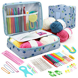 Cherry Sewing Tool Sets, Including Aluminum Pin, Crochet Hook, Twist Pin, Scissor, Cherry, 240x180x60mm