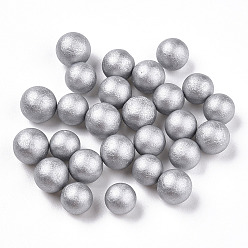 Silver Small Craft Foam Balls, Round, for DIY Wedding Holiday Crafts Making, Silver, 7~10mm