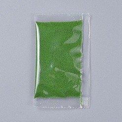 Lime Vert Poudre de mousse décorative, pour terrariums, remplissage de matériau de résine époxy bricolage, lime green, sac d'emballage: 99x58x7 mm
