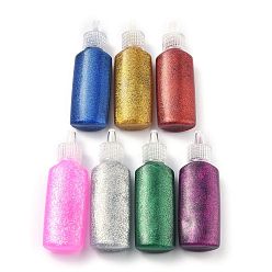 Mixed Color Glitter Glue, Friendly Odorless 3D Flash Glue Pen, for Arts and Crafts, Mixed Color, 2.9x1.8x8.95cm