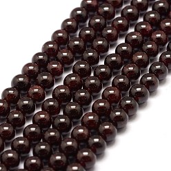 Grenat Grenat naturel rangées de perles, ronde, 6.5mm, Trou: 1mm, Environ 63 pcs/chapelet, 15.3 pouce