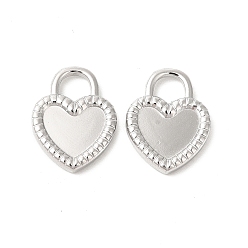 Stainless Steel Color 304 Stainless Steel Pendants, Heart Charms, Stainless Steel Color, 18x14x3mm, Hole: 4.5x5mm
