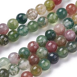 Indian Agate Natural Indian Agate Bead Strands, Round, 2mm, Hole: 0.8mm, about 184pcs/strand, 16 inch