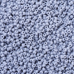 (RR498) Opaque Cement Gray MIYUKI Round Rocailles Beads, Japanese Seed Beads, 11/0, (RR498) Opaque Cement Gray, 2x1.3mm, Hole: 0.8mm, about 50000pcs/pound