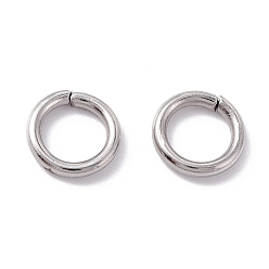 Stainless Steel Color 304 Stainless Steel Jump Rings, Open Jump Rings, Round, Stainless Steel Color, 8x1.4mm, Inner Diameter: 5.4mm