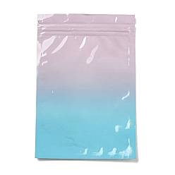 Разноцветный Градиент цвета градиент цвета пластиковая упаковка пакеты с застежкой-молнией, верхние пакеты с самозапечатыванием, прямоугольные, красочный, 15x10x0.15 см, односторонняя толщина: 2.5 мил(0.065мм)