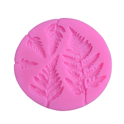 Ярко-Розовый Листовые пищевые силиконовые формы для помадки, для поделок торт, цвет шоколада, конфеты, ярко-розовый, 95x16 мм, внутренний диаметр: 80 мм