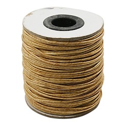 Amarilla Oscura Hilo de nylon, cable de la joyería de encargo de nylon para la elaboración de joyas tejidas, vara de oro oscuro, 2 mm, aproximadamente 50 yardas / rollo (150 pies / rollo)