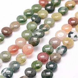 Indian Agate Natural Indian Agate Beads Strands, Flat Round, 8x4.5mm, Hole: 1.2mm, 49pcs/strand, 15.7 inch