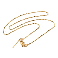 Золотой 304 ожерелье-цепочка из нержавеющей стали для женщин, для изготовления колье из бисера, золотые, 17.24 дюйм (43.8 см)