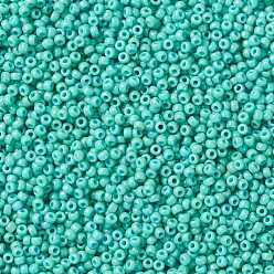 (RR4475) Duracoat Dyed Opaque Sea Opal MIYUKI Round Rocailles Beads, Japanese Seed Beads, (RR4475) Duracoat Dyed Opaque Sea Opal, 8/0, 3mm, Hole: 1mm, about 422~455pcs/bottle, 10g/bottle