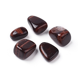 Tiger Eye Natural Tiger Eye Beads, Healing Stones, for Energy Balancing Meditation Therapy, Tumbled Stone, Vase Filler Gems, Dyed & Heated, No Hole/Undrilled, Nuggets, 20~35x13~23x8~22mm