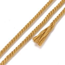 Vara de Oro Cordón de algodón, cuerda trenzada, con carrete de papel, para colgar en la pared, artesanías, envoltorio de regalo, vara de oro, 1.5 mm, aproximadamente 21.87 yardas (20 m) / rollo
