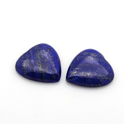 Lapislázuli Naturales lapis lazuli cabochons, corazón, 29~30x29~30x6~8 mm