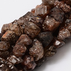 Piedra Preciosa Natural Chips de circón naturales hebras de perlas, 5~15x4~16 mm, agujero: 1 mm, alrededor de 15 pulgada
