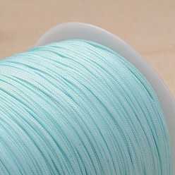 Azul Cielo Cordón de poliéster, cuerda de anudar cordón, para la toma de pulsera, luz azul cielo, 1 mm, aproximadamente 300 metro / rollo