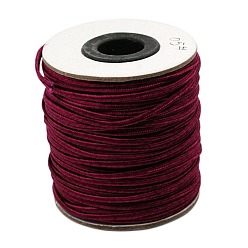 Темно-Красный Нейлоновая нить, ювелирные изделия шнур нейлона для пользовательских ювелирных изделий делает тканые, темно-красный, 2 мм, около 50 ярдов / рулон (150 футов / рулон)