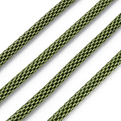 Olive Drab Electrophoresis Iron Popcorn Chains, Soldered, Olive Drab, 1180x3mm