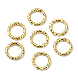 Ring Alloy Linking Rings, Twisted, Golden, Ring, 8x1mm, Inner Diameter: 5.5mm