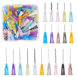 Mixed Color Plastic Fluid Precision Blunt Needle Dispense Tips, Mixed Color, 7.4x7.3x2.5cm