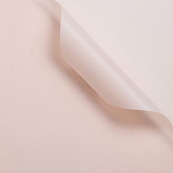 Lavender Blush Solid Color Plastic Paper Flower Wrapping Paper, Waterproof Florist Bouquet Paper, DIY Crafts, Lavender Blush, 550~580x550~580x0.05mm, 20 sheet/bag