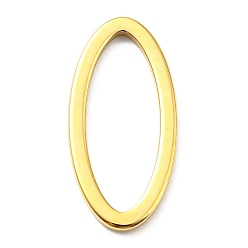Настоящее золото 14K 304 нержавеющей стали связывающий кольца, овальные, реальный 14 k позолоченный, 15x7x0.8 мм, внутренний диаметр: 12.5x4.5 мм