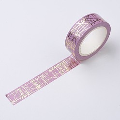 Prune Bandes de papier décoratives scrapbook bricolage, ruban adhésif, prune, 15mm