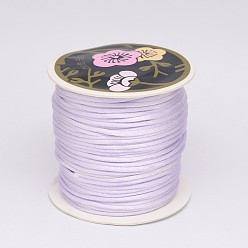Lilac Nylon Thread, Rattail Satin Cord, Lilac, 1.5mm, about 38.27 yards(35m)/roll