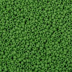 (47F) Opaque Frost Mint Green Cuentas de semillas redondas toho, granos de la semilla japonés, (47 f) verde menta opaco escarcha, 15/0, 1.5 mm, agujero: 0.7 mm, Sobre 15000 unidades / 50 g