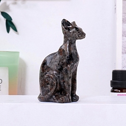 Джаспер Египетская кошка из натурального огненного камня, украшения из яшмы, украшение из камня энергии Рейки, 80x45 мм
