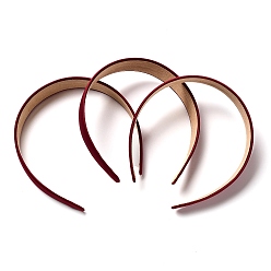 Dark Red Wide Cloth Hair Bands, Solid Simple Hair Accessories for Women, Dark Red, 145x130x28mm