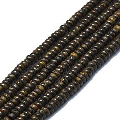 Bronzite Bronzite naturelles brins de perles, disque, 4x1.5~2mm, Trou: 0.5mm, Environ 96 pcs/chapelet, 15.55'' (39.5 cm)