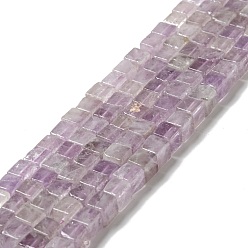 Amethyst Natural Amethyst Beads Strands, Cube, 6x6x6mm, Hole: 1mm, about 63pcs/strand, 15.35~15.55''(39~39.5cm)